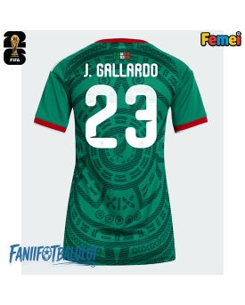 Mexic Jesus Gallardo #23 Echipament de Fotbal Replică Mondial 2026 Femei Acasa